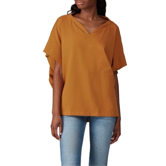 Caara Tops - Caara | Vasto Camel Brown Cotton Dolman Sleeve Top